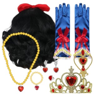  Zestaw  Królewna Śnieżka Peruka