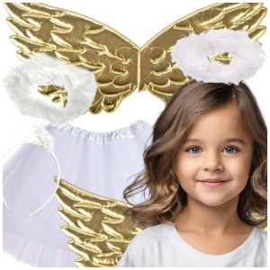 Anioł Zestaw  złoty