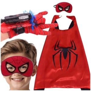 Zestaw Spider-Man(rękawica wyrzutnia, peleryna i  maska)