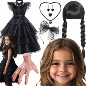 Strój Wednesday Addams Rączka