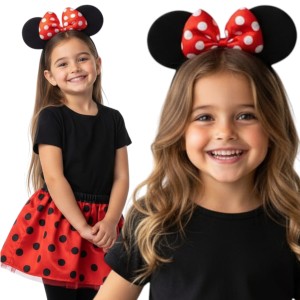 Strój Myszka Minnie zestaw 4w1  